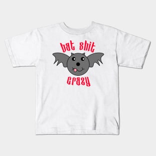 Funny Batshit Crazy Halloween Kids T-Shirt